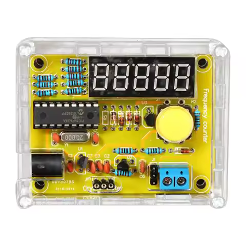 DIY Digital LED Frequency Counter 5 Digit Digital Frequency Counter Module 1Hz-50MHz Crystal Oscilla