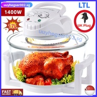 12L Halogen Turbo Convection Oven w/ Glass Bowl Roast Chicken Air Fryer Oven Ketuhar Elektrik