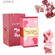 JEROMY5R Surprise Bounce Box, Paper Luxury Cash Explosion Gift Box, Red Envelope Pop Up Surprise Fun