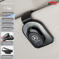 Mercedes Benz Car Glasses Clip Sunglasses Storage Box Ticket Card Clamp Organizer Car Accessories fo