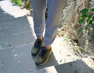 MIT 【戶外防水健行運動鞋-女款墨綠色】郊山健行 防水 輕量 耐磨