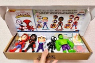 (可動面罩)Hasbro Spidey and his amazing friends 蜘蛛俠與神奇老友記 黑豹 gwen hulk ghost spider miles spin trace e b