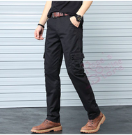 Cargo Pants Men Straight Cut Seluar Cargo Lelaki Straight Cut Seluar Kargo Perempuan Seluar Kerja Tactical Cargo Pants