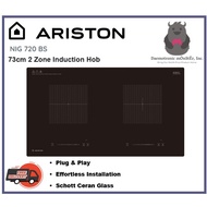 Ariston NIG 720 BS 73cm 2 Zone Induction Hob, Schott Ceran Glass | FREE Installation