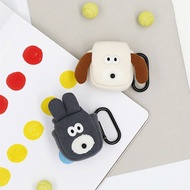 Romane Brunch Brother 狗狗兔兔 布面 AirPods 保護套