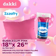 【3PCS PILLOW】Dakki ULTRA ZzZOFTy BUBBLEGUM PINK 18"x26" Regular Pillow