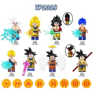 T TP1019 Anime Series TP147-154 Building Block Minifigure Assembling Children Assembling Toys Cross-