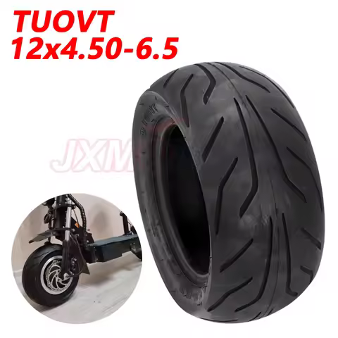12x4.50-6.5 Tubeless Tire for Electric Scooter 12 Inch 4.50-6.5 Vacuum Wear-Resistant Wide Tyre Elec
