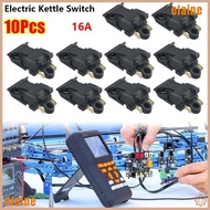 ELAINE 10Pcs Thermostat Temperature Control, Black 2-Pin Electric Kettle Switch,  16A 250V XE-3 JB-0