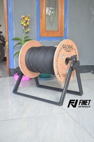 Roll Kabel FO Alat Tarik Cable Fiber Optik Gulung Dudukan Drop Core