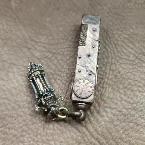 Handmade Brass Kerosen Lighter Square Bar Machine Welding Big Dipper Seven Star South Dou Six Star S
