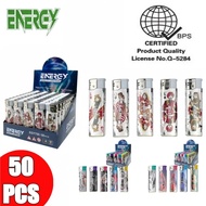 ENERGY 50pcs/box lighter/flash light Disposable Windproof Lighter Refillable lighter