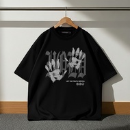 T-SHIRT 田 OVERSIZE T-SHIRT MEN'S OVERSIZE DISTRO T-SHIRT OVERSIZED SHORT-SLEEVED T-SHIRT/S-5XL