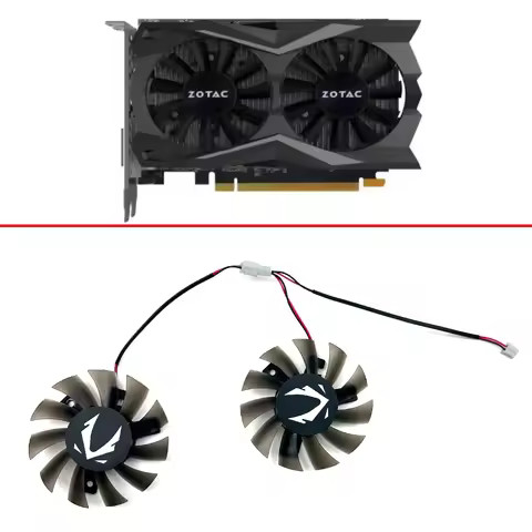2pcs 65mm 2pin GA71S2H For ZOTAC GeForce GTX1050 GTX 1050 Ti OC 4GB GDDR5 GTX1660 1650 1660S GPU Gra
