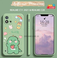 [UV07] SOFTCASE MACARON MOTIF LUCU IMUT REALME C11 2021 REALME C20  MACARON - SOFTCASE REALME C11 20