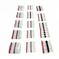 14-Models Fast-Switching Schottky Diode Combo Kit | 1N4001 1N4004 1N4007 1N5408 UF4007 FR207 1N5817 