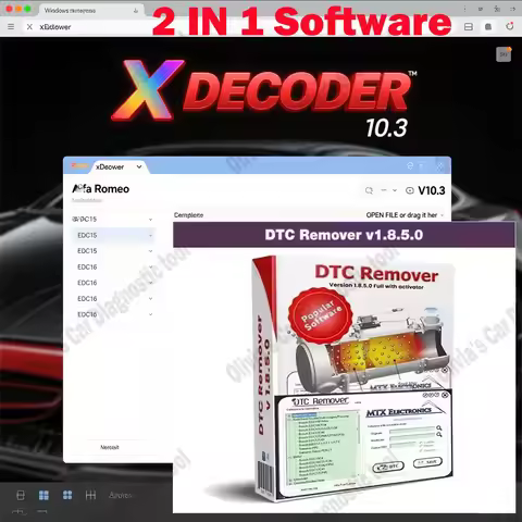 XDECODER V10.3 Car accessories Tools + DTC Remover 1.8.5.0 For KESS KTAG FGTECH OBD2 Software With K