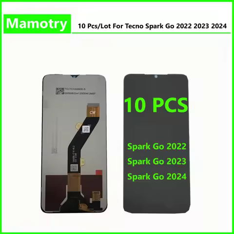 Wholesale 10 pieces / Lot For Tecno Spark Go 2022 Screen Lcd Display Touch Assembly Spark Go 2023 20