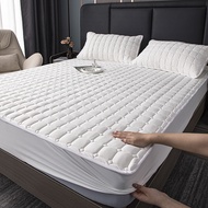 Quilted Thickened Breathable Bedding Fitted Sheet Clip Cotton Mattress Cover Non-Slip Anti-Bacteria Room Decoration Single Queen King Size Mattress Protector