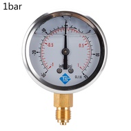 Professional Gear Vacuum Pressure Gauge 1/4 BSPT Vacuum Gauge Bottom Connect Used for Air Compressor