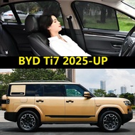 Magnet Car Window Sunshade for BYD Ti7 2025-Up Car Curtains Anti-Mosquito Car Sunshade UV Protection