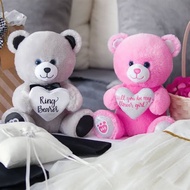 Pink Teddy Bear Holding A Heart Valentine's Day Gift Build Workshop Second-Hand Goods In New Conditi
