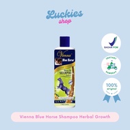 Vienna Blue Horse Shampoo Herbal Growth 350ml Original BPOM Horse Shampoo Hair Growth Hair Thickener