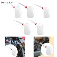 [Devoko] Oil Measuring Jug with Spout Multipurpose Pot Portable Efficient Oil Jug White