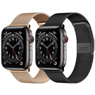 [HOT JUXXKWIHGWH 514] สายคล้องห่วงแม่เหล็กสำหรับ Apple Watch Band 44มม. 40มม. 45มม. 41มม. 42มม. 38มม. สแตนเลส Correa สร้อยข้อมือ IWatch Serie 3 4 5 6 Se 7