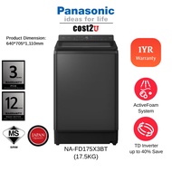 [NEW] Panasonic 17.5KG Inverter Top Load Washer | NA-FD175X3BT NA-FD175X3 (Mesin Cuci Washer Top Loa