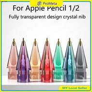 Mata Pen 4/6pcs Mix Colorful Transparent Tip for Apple Pencil 1st 2nd HB 2B 3.0 3.5 4.0 Replacement 