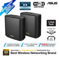 ASUS ZenWiFi AX (XT8) AX6600 Tri-band Whole Home Mesh WiFi System (2 Pack), 802.11ax, up to 5500 sq 