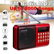Mini K11 Radio Portable Handheld Digital FM USB TF MP3 Player Speaker Rechargeable FM Radio For The 