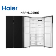 HAIER / TOSHIBA 628L Side By Side Refrigerator, Black Glass Color HRF-619SI(B) GR-RS755WIA-PGY(22) G