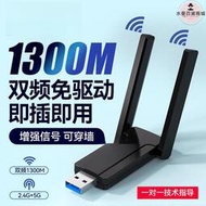 免驅動1300m雙頻usb無線網卡5G千兆高速wifi筆記本臺式機電腦wifi