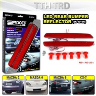 Rear Bumper Reflector With Led For Mazda 2 , Mazda 6 , Mazda 8 , Mazda CX-7 Led - Red