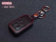 ซองหนัง ใส่กุญแจรีโมทรถยนต์ Honda city hatchback HRV / BRV / Jazz / CRV  (Smart Key)