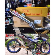 NLK NOO LAMLUKKA Y15 Y15ZR RACING EXHAUST OPEN 32MM 35MM CONE PIPE OPEN NLK NOO THAILAND THAI EKZOS 