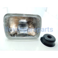 UNIVERSAL LORRY OLD MODEL SQUARD 12V 3PIN H4 BULB SEAL BEAM (SB-6052)