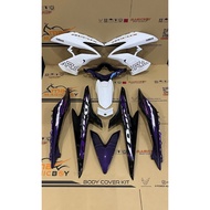 COVERSET NVX V1 AEROX PURPLE WHITE TANAM STICKER
