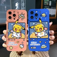 for Xiaomi Redmi Note 12 12S 4G Pro 5G 9S 9A 12C Pikachu Astronaut Square Edge Cover Full Len Protec