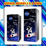 Refrigerator Stickers Fridge Stickers Anti-Scratch Space Protection Cover Space Illustration F180725