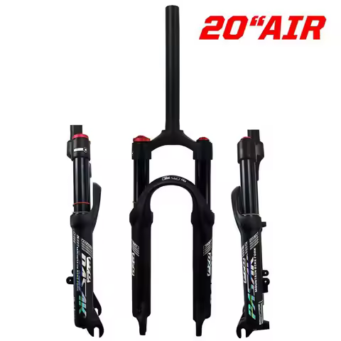 Bicycle Front Fork 20 24 Inch Mountain Air Fork Aluminum Alloy Disc Brake 100MM Quick Release Should