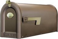 Gibraltar Mailboxes Windmere Large Capacity Galvanized Steel Venetian Bronze, Post-Mount Mailbox, MB