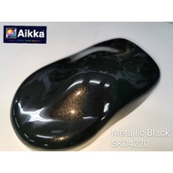 AIKKA SK04220 METALLIC BLACK 2K CAR PAINT/CAT BANCUH/CAT 2K/CAT KERETA