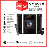 VF Xenon 9 BTRM 2.1 Speaker 200W Max Bluetoorh Karaoke Speaker Subwoofer Micro SD Card USB drive RGB