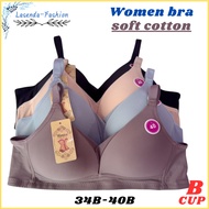 34B-40B Women Cotton Bra 10806-825 bra B cup/Baju dalam wanita wireless Cotton