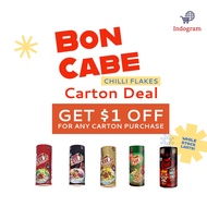 (Carton Deal) Kobe Bon Cabe Chilli Flakes Level 10/15/30/50/2 Nori Seaweed - 24 Bottles per carton
