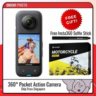 Insta360 X3 5.7K 360 Pocket Action Camera One X3 + Motorcycle Bundle Combo (Pre-Order) Orient Photo