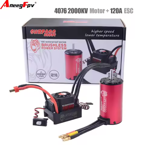 SURPASS HOBBY KK 1/8 RC Drift Racing Car Brushless Motor Combo 4076 2000KV 2250KV with 120A 180A ESC